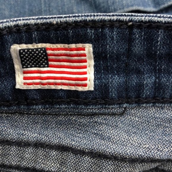 True Religion Blue Denim Jess Shorts, 25 - Picture 6 of 8